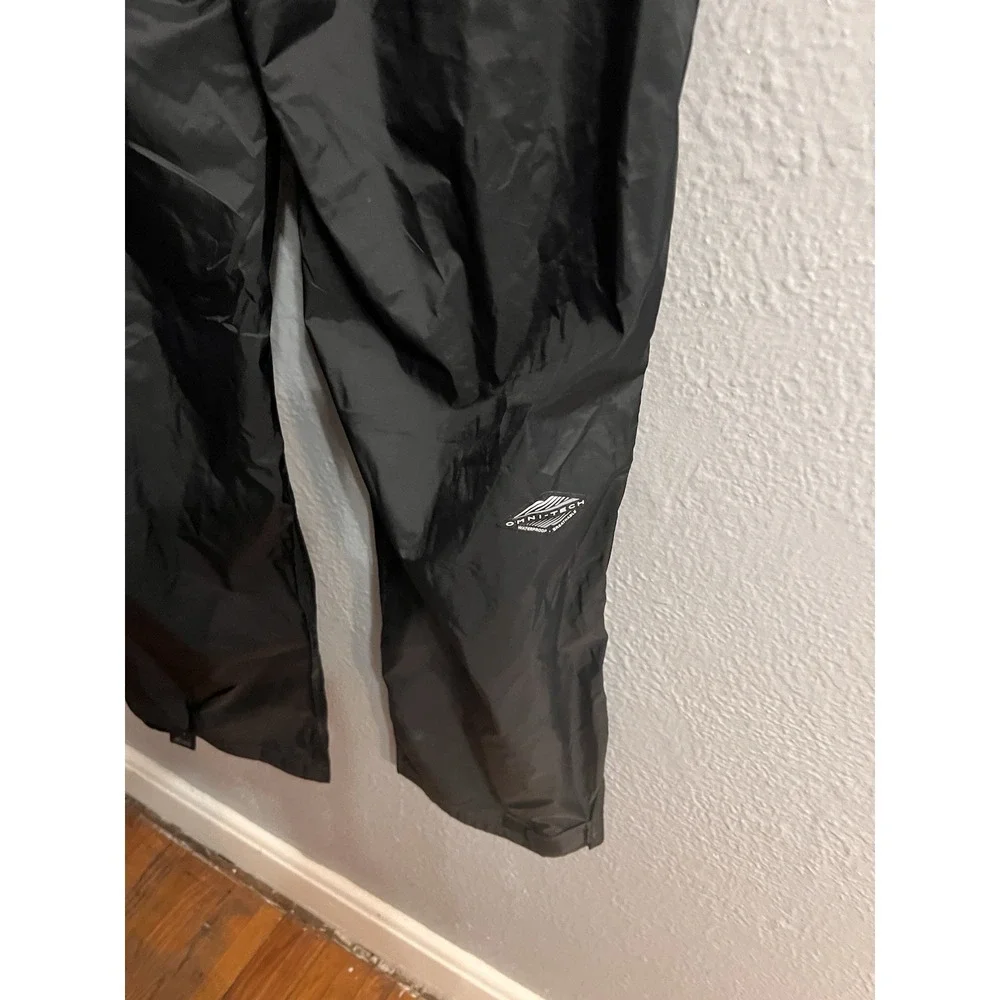 Columbia Omni-Shade Pants Mens Size Large  Black Rain Waterproof Elastic Waist